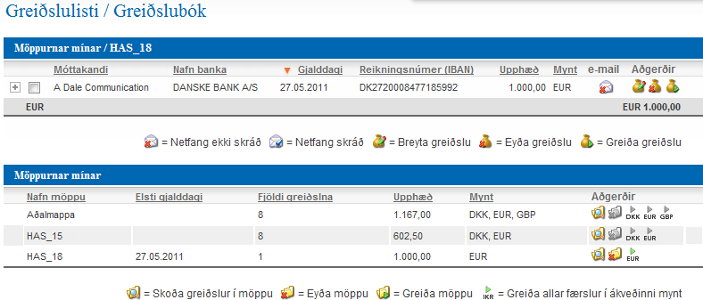 Figure 4 – Payment batch